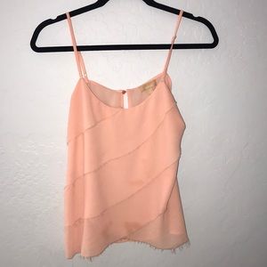 Peach flowy top